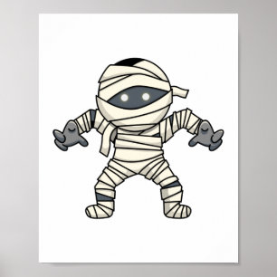 egyptian mummy design poster