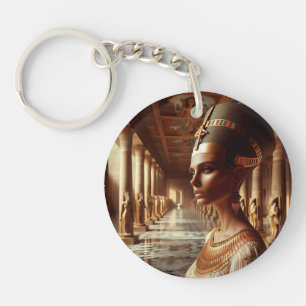 Egyptian nefertari Artifact: Ancient Civilization Keychain