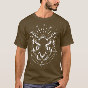 Egyptian Occultism Wicca Witch Sphynx Cat Pagan Oc T-Shirt