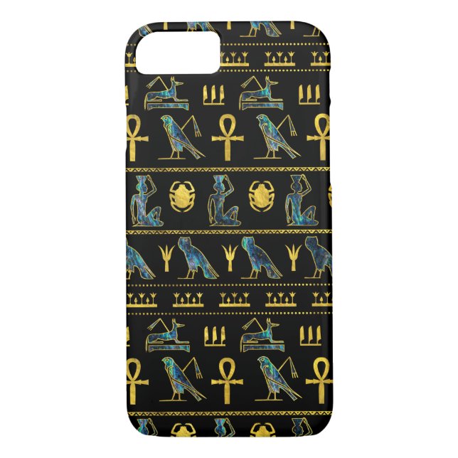 Egyptian  Ornament Symbols Pattern Case-Mate iPhone Case (Back)