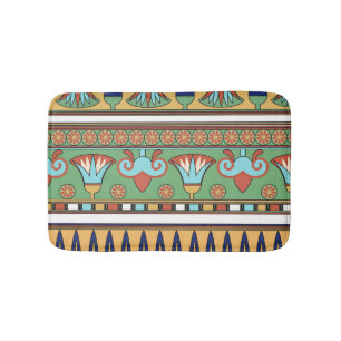 Egyptian Ornament Vintage Collection Bath Mat