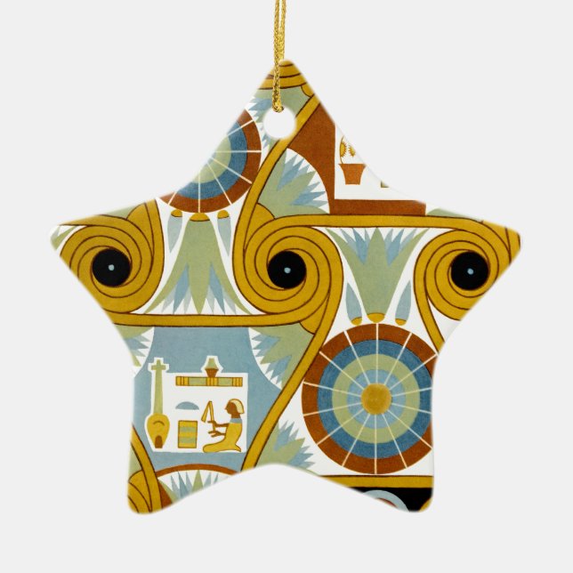 Egyptian Ornamnet #1 at Emporio Moffa Ceramic Ornament (Front)