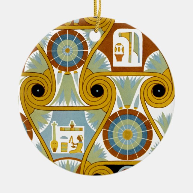 Egyptian Ornamnet #1 at Emporio Moffa Ceramic Ornament (Front)