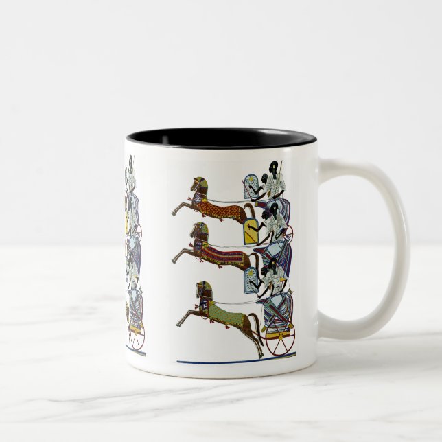 Egyptian Ornamnet #2 at Emporio Moffa Two-Tone Coffee Mug (Right)