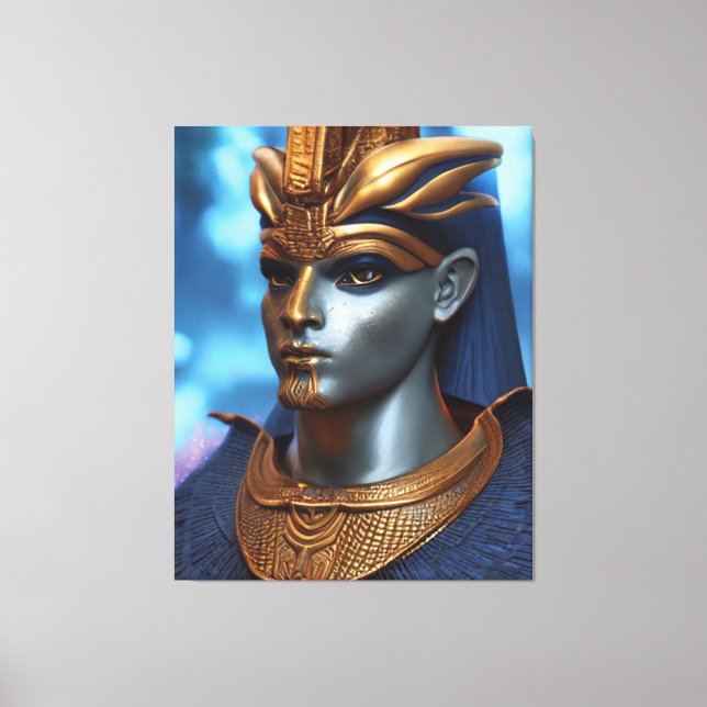 Egyptian Osiris Canvas Print (Front)