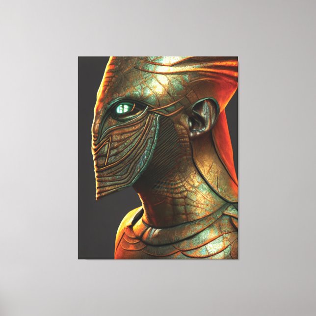 Egyptian Osiris Canvas Print (Front)