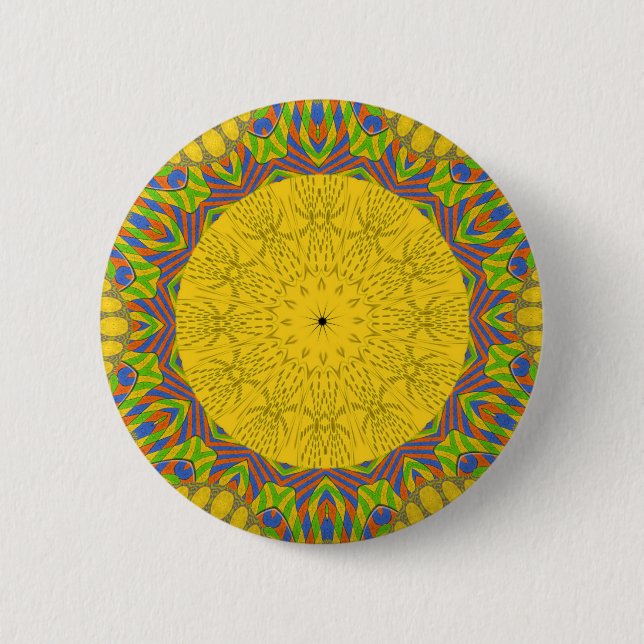 Egyptian Pattern Art Print 2 Inch Round Button (Front)
