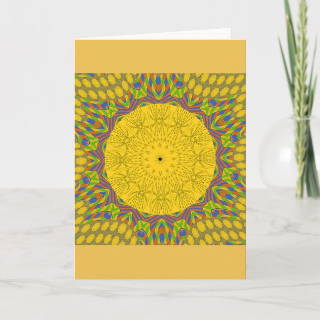 Egyptian Pattern Art Print Card (Front)