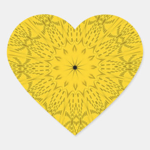 Egyptian Pattern Art Print Heart Sticker