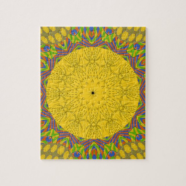 Egyptian Pattern Art Print Jigsaw Puzzle (Vertical)