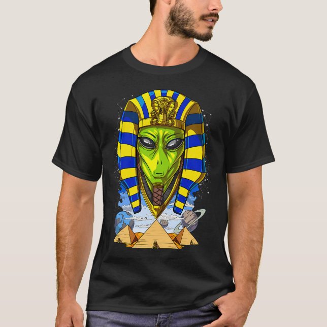 Egyptian Pharaoh Alien T-Shirt (Front)