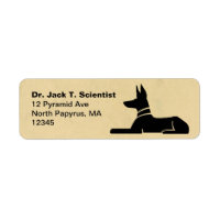 Egyptian Pharaoh Hound Hieroglyph Return Address
