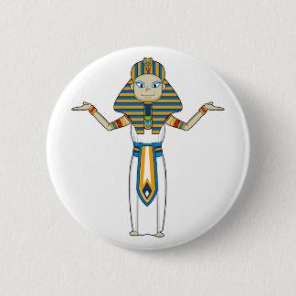 Egyptian Pharaoh King Button