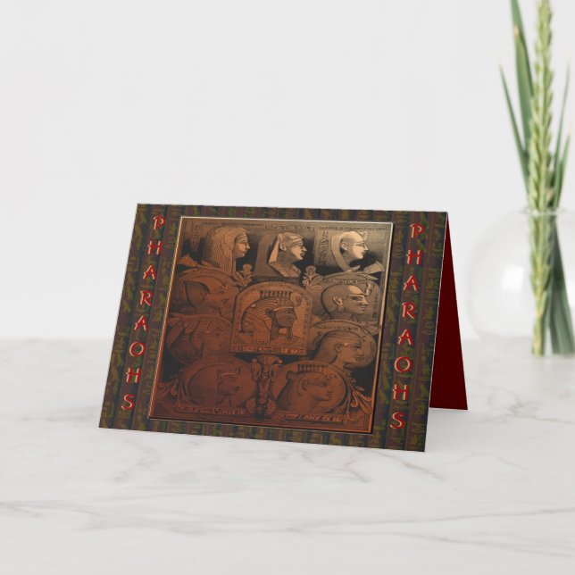 Egyptian Pharaohs Note Card (Front)