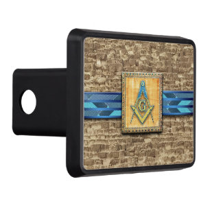 Egyptian Pyramid Square Compass Trailer Hitch Cover