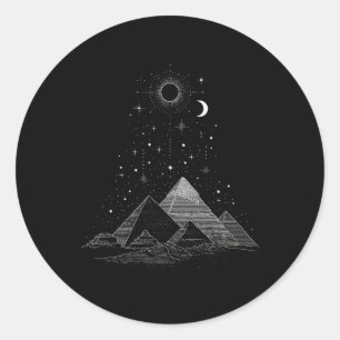 Egyptian Pyramids Egypt Vacation Travel Pyramids  Classic Round Sticker