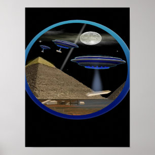 Egyptian pyramids poster