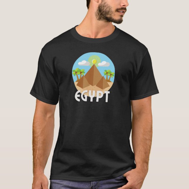  Egyptian Pyramids T-Shirt | Traveller Shirt  (Front)