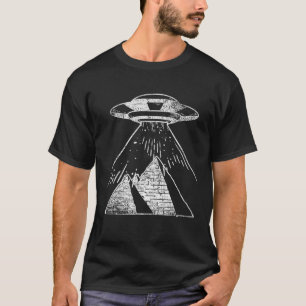 Egyptian Pyramids UFO Abduction Alien Astronaut Sc T-Shirt
