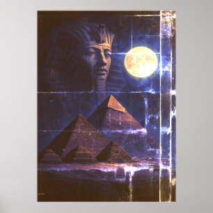 Egyptian Queen Art Poster - Nefertiti Inspired