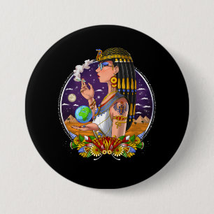 Egyptian Queen Cleopatra 3 Inch Round Button