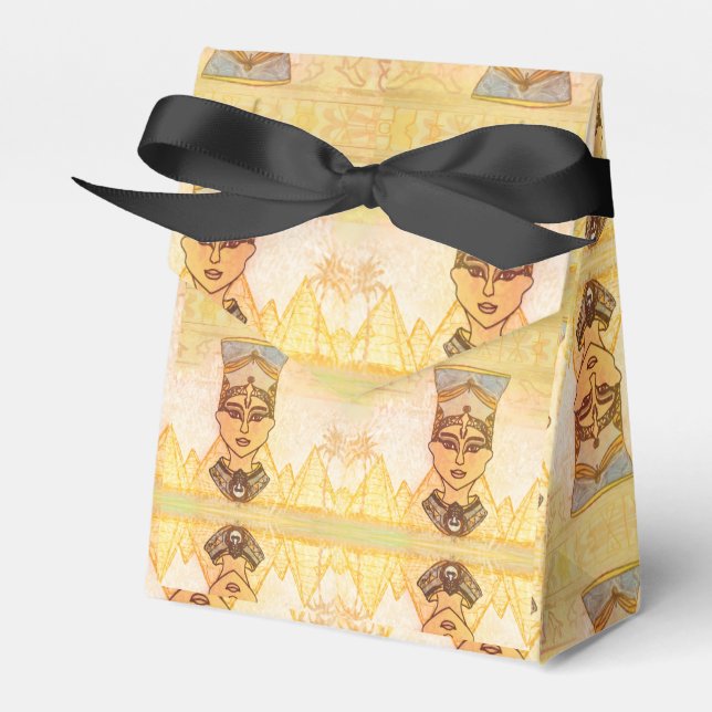 Egyptian queen Cleopatra Favor Box (Front Side)