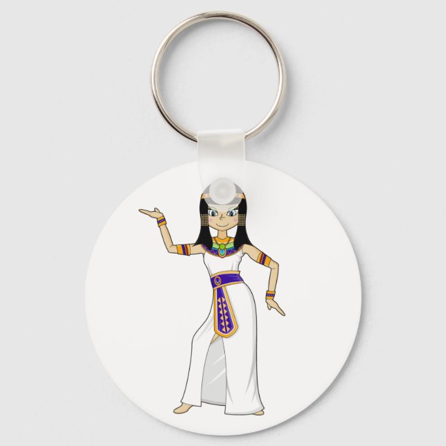 Egyptian Queen Cleopatra Keychain (Front)