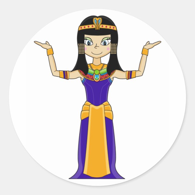 Egyptian Queen Cleopatra Sticker (Front)