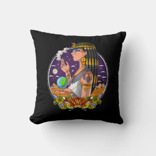 Egyptian Queen Cleopatra Throw Pillow