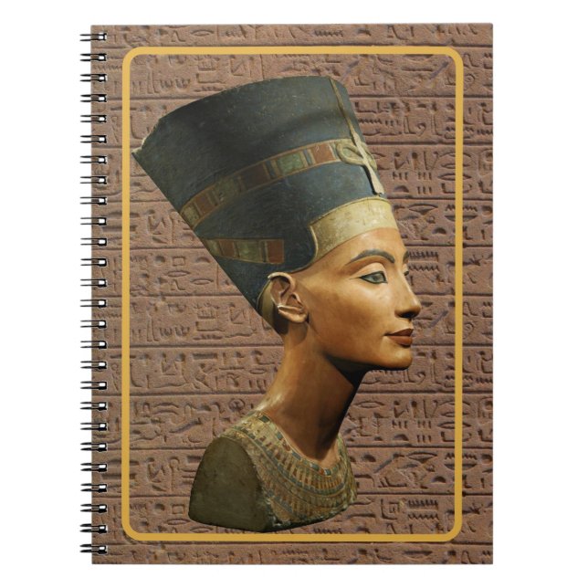 Egyptian Queen Nefertiti hieroglyph notebook (Front)