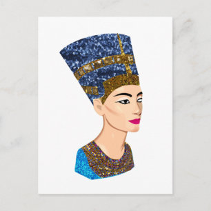 egyptian queen nefertiti postcard