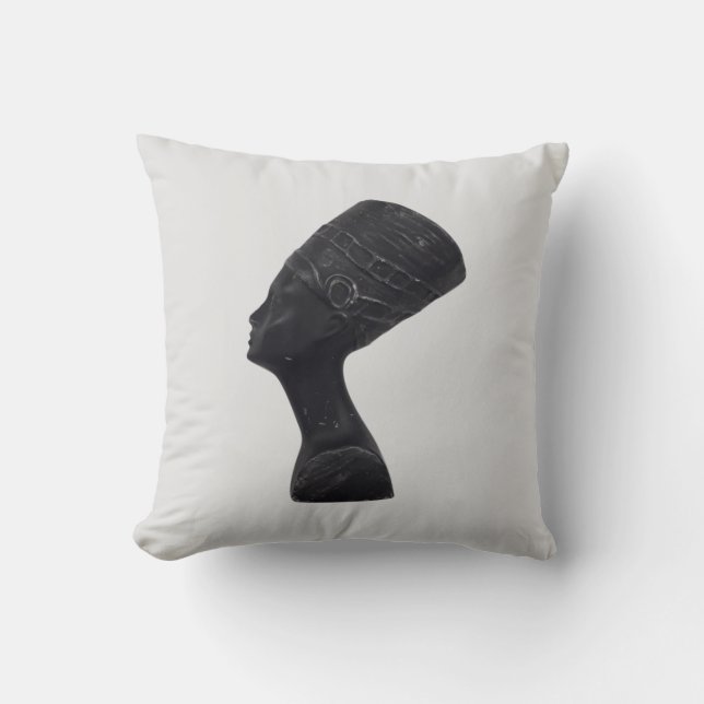Egyptian queen Nefertiti Throw Pillow (Front)