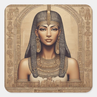 Egyptian Queen Square Sticker