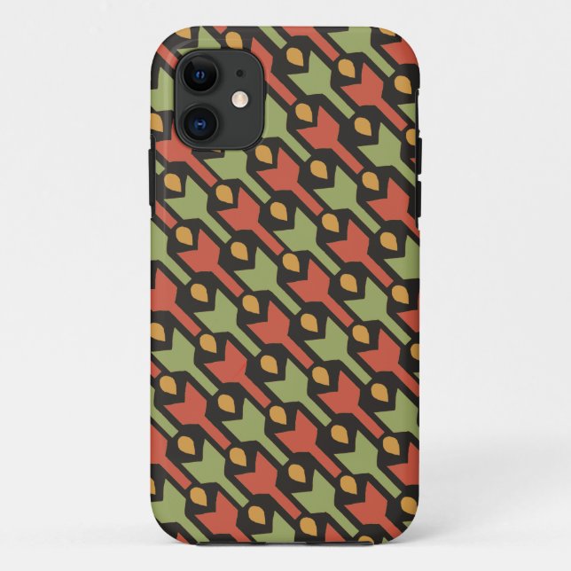 Egyptian Red Green Arrow Pattern iPhone 5/5s Case (Back)