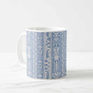 Egyptian Revival Stripes, Lapis Blue Coffee Mug