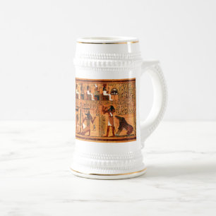 Egyptian Royal Papyrus Beer Stein