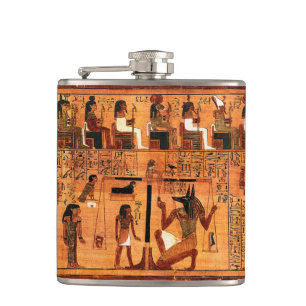 Egyptian Royal Papyrus Hip Flask