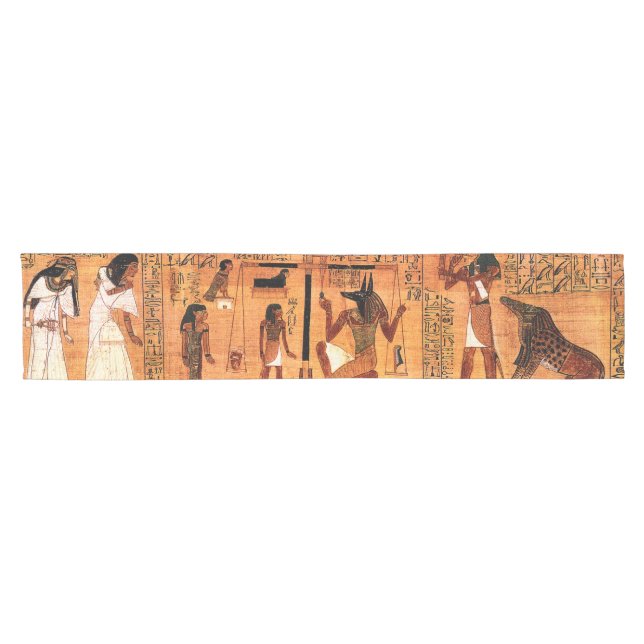 Egyptian Royal Papyrus Short Table Runner (Horizontal)