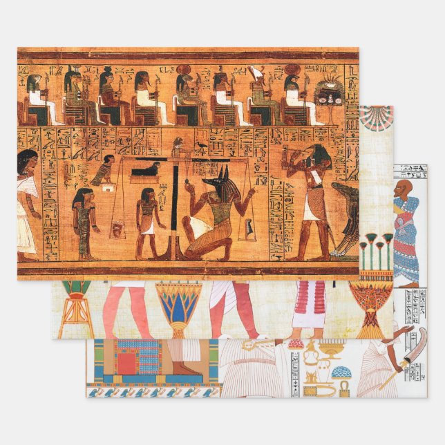 Egyptian Royal Papyrus Wrapping Paper Sheet (Set)
