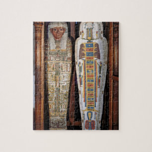 Egyptian sarcophagus covered with hieroglyphics (p jigsaw puzzle