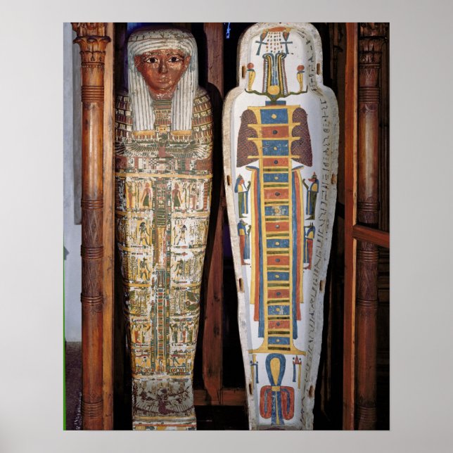 Egyptian sarcophagus covered with hieroglyphics (p poster (Front)