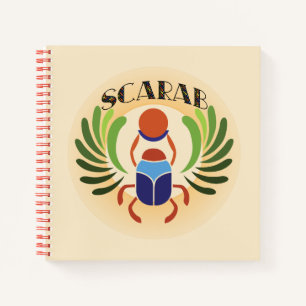 Egyptian Scarab Beetle. Ancient Egypt Classic Notebook