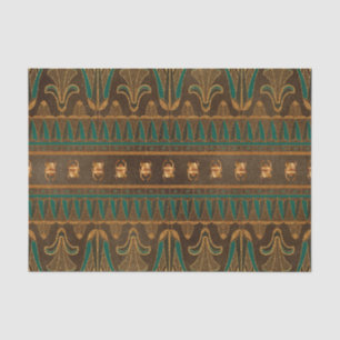 Egyptian Scarab Beetle Green and Gold Tissue Paper