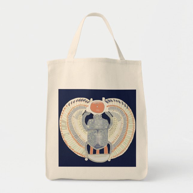 Egyptian Scarab Beetle Tote Bag (Front)