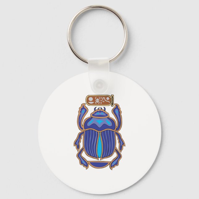 Egyptian Scarab Dung Dung Beetle Keychain (Front)