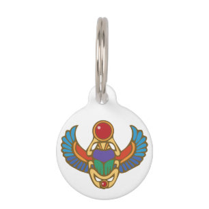 Egyptian Scarab Pet Tag