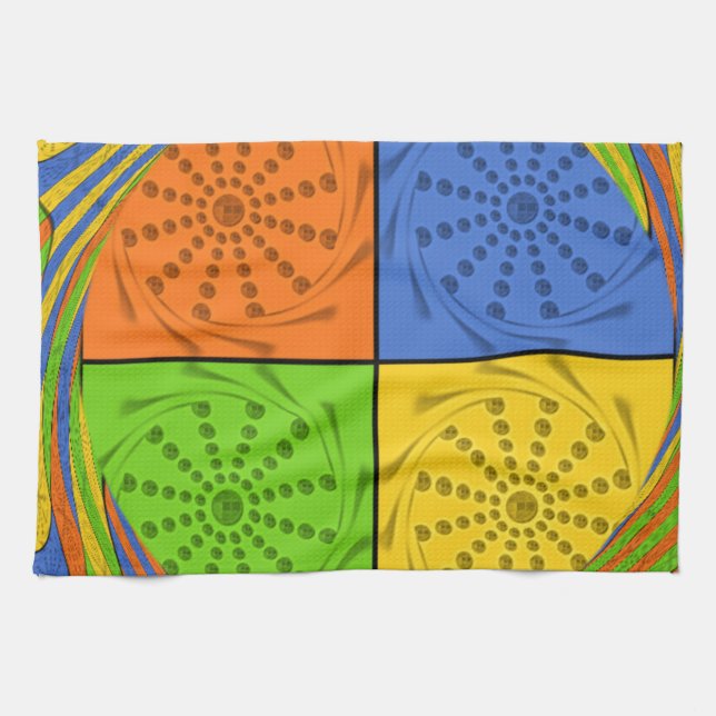 Egyptian Seamless set fabric pattern Kitchen Towel (Horizontal)