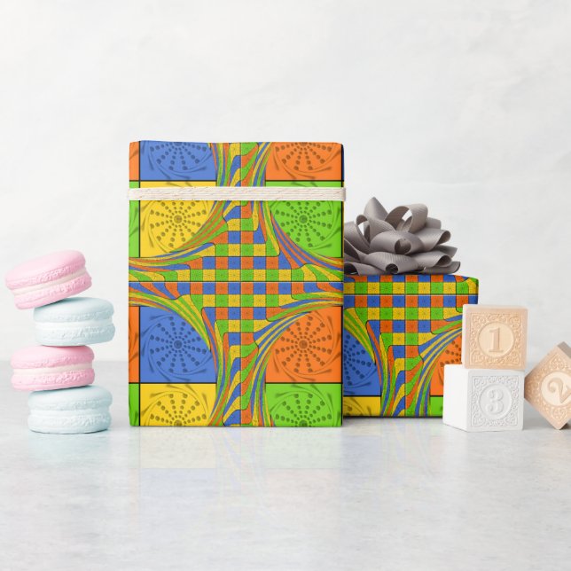 Egyptian Seamless set fabric pattern Wrapping Paper (Baby Shower)