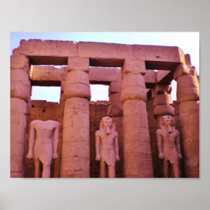 Egyptian Statues Poster