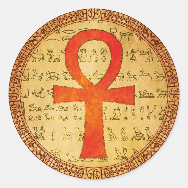 Egyptian Sticker - Ankh Cross (Front)